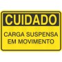 Carga suspensa em movimento